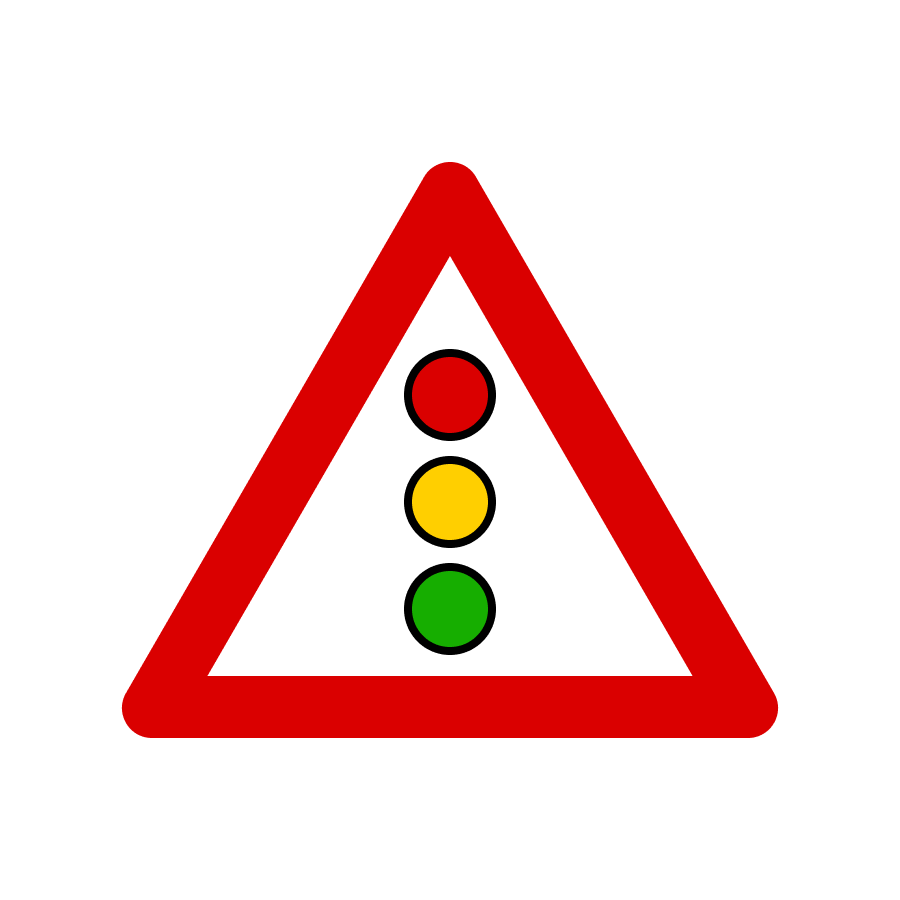 Знак 1.24 Світлофорне регулювання