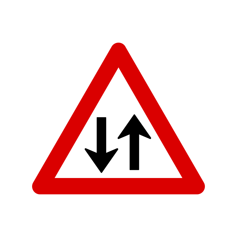 Знак 1.26 Двосторонній рух