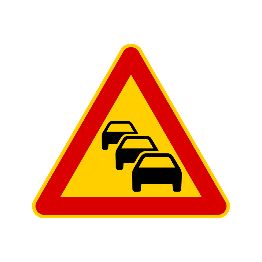 Знак 1.38 Затори в дорожньому русі