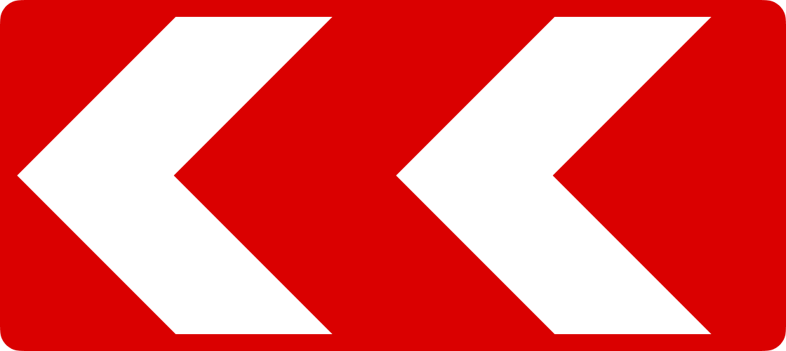 Знак 1.4.5 Напрямок повороту