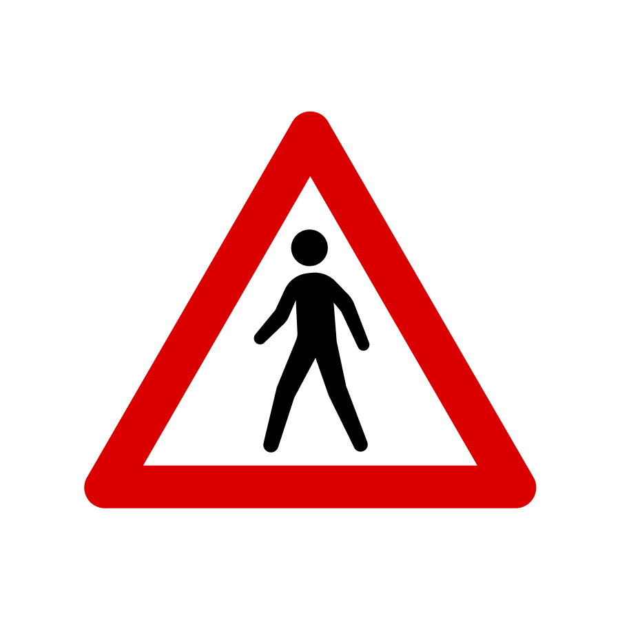 Знак 1.XX Пішоходи