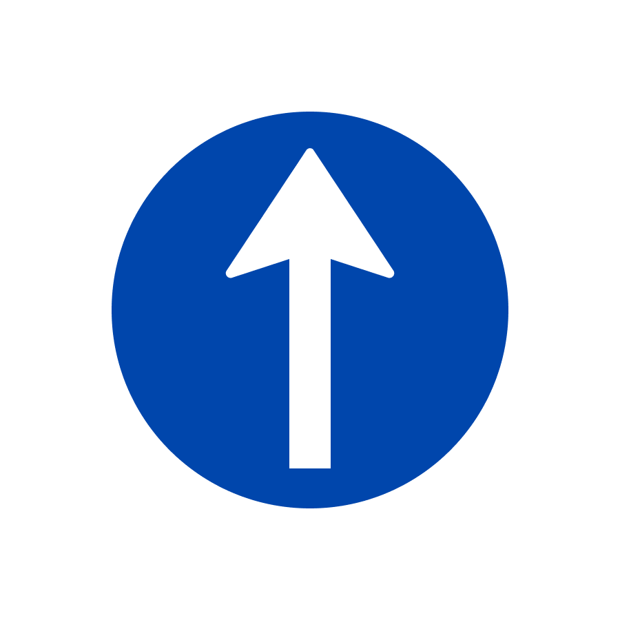 Знак 4.1 Рух прямо