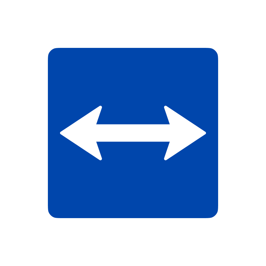 Знак 5.15 Виїзд на дорогу з реверсивним рухом