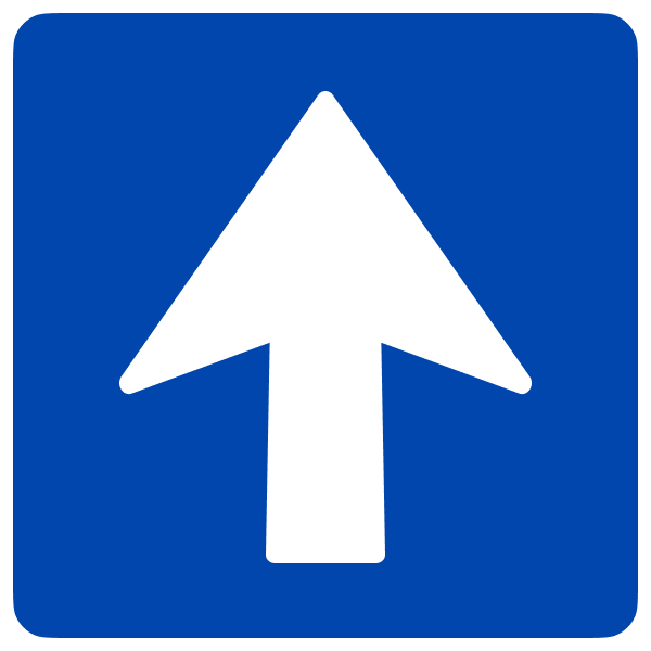 Знак 5.5 Односторонній рух