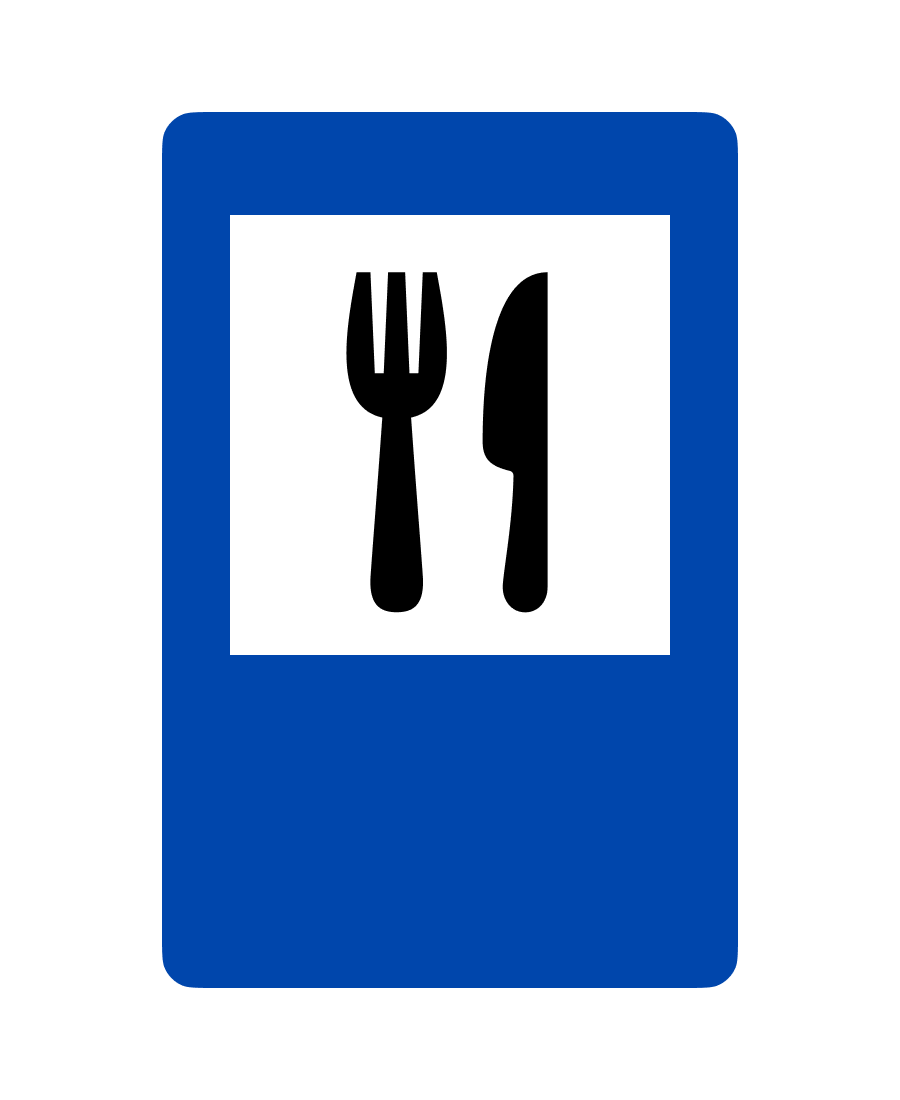 Знак 6.13 Ресторан або їдальня