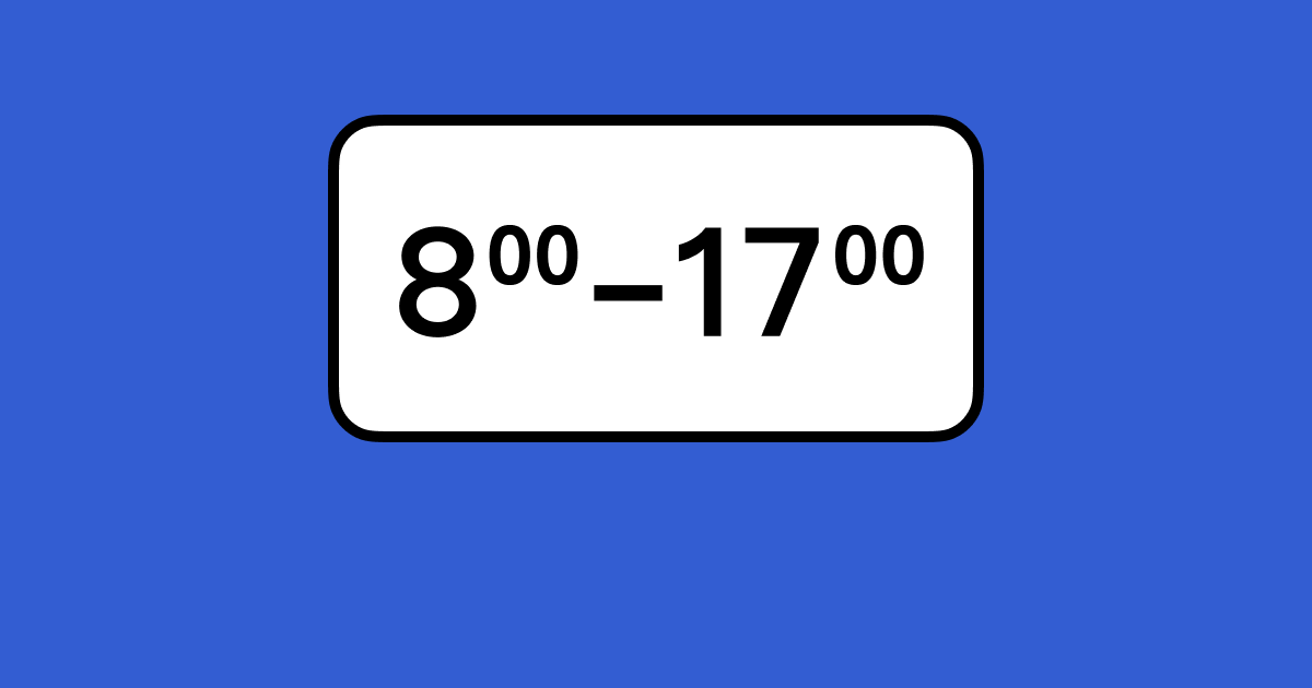 Новий знак «Час дії знаку»